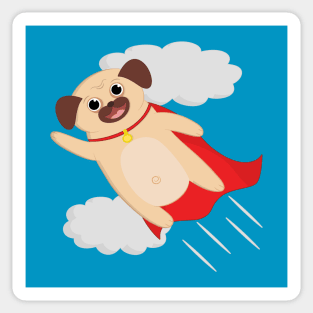 Super Pug Sticker